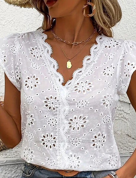 Блузка летняя, женская, котон прошва 50 р