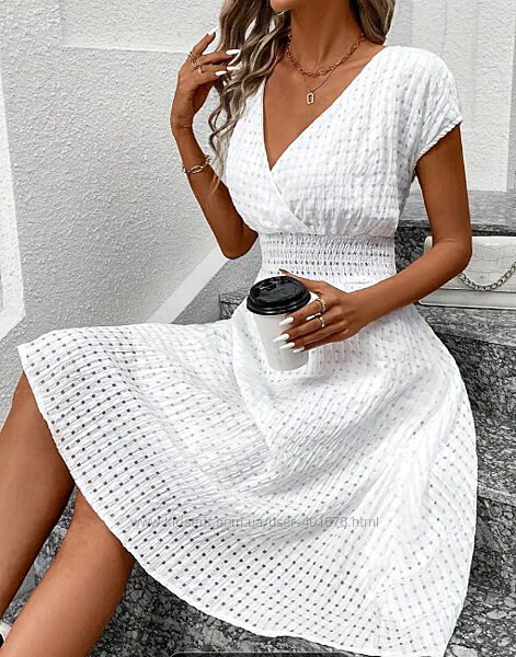 Белое, женское платье нарядное, летнее 52-54 р