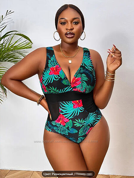 Женский купальник нарядный, цельный 54 р