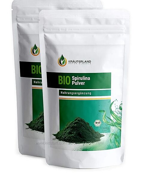  Органічний порошок спіруліни 100 з хлорофілом та фікоціаніном, 500г