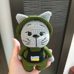 Котик ВСУ іграшка, брелок 