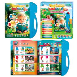 Книга Чарівний Віммельбух 10 тем, абетка, скоромовки, вірші, іспит