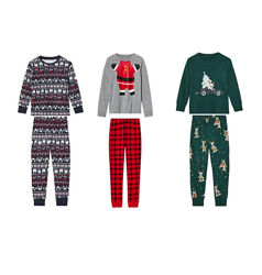 Піжама новорічна з довгим рукавом реглан та штани lupilu