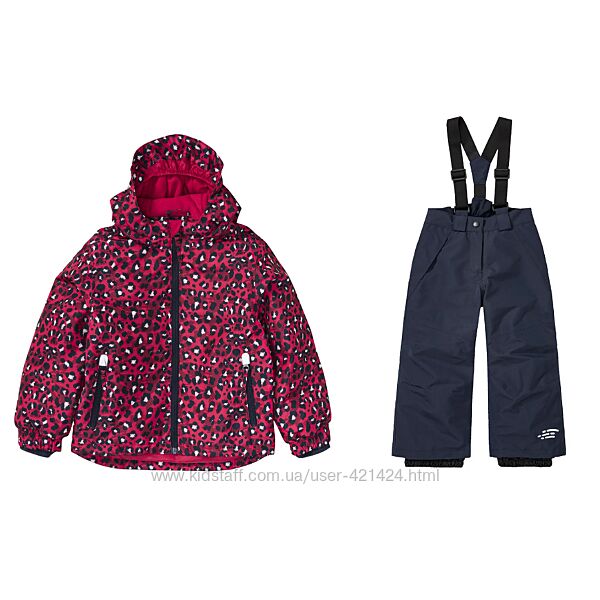 Комбінезон зимовий термо роздільний лижний куртка штани lupilu 98/104 см