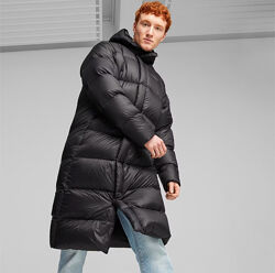 Пуховик Puma Mens Long Hooded Down Coat  PUMA Black  L