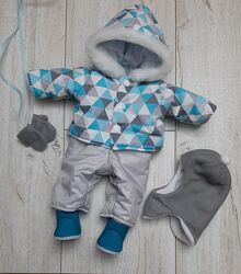 Комплект зимового одягу куртка і комбінезон для ляльки BabyBorn та BabyBorn