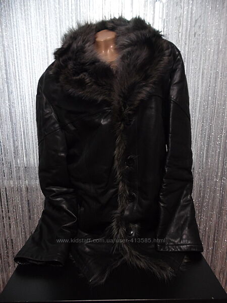 Шкіряна дублянка Fire Flag Horse