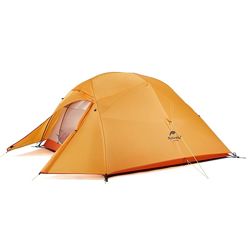 Туристичний намет Naturehike Cloud UP 3 210T тримісний ЗЕЛЕНИЙ ПОМАРАНЧЕВИЙ
