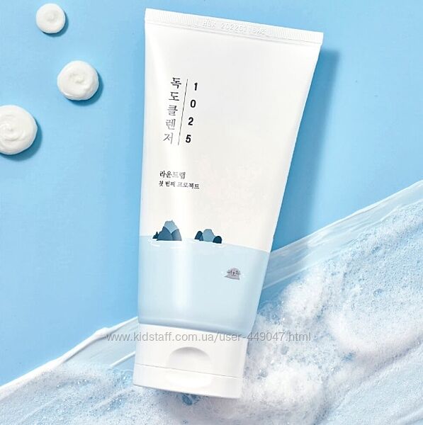 М&acuteяка пінка для вмивання з морською водою Round Lab 1025 Dokdo Cleanser 150