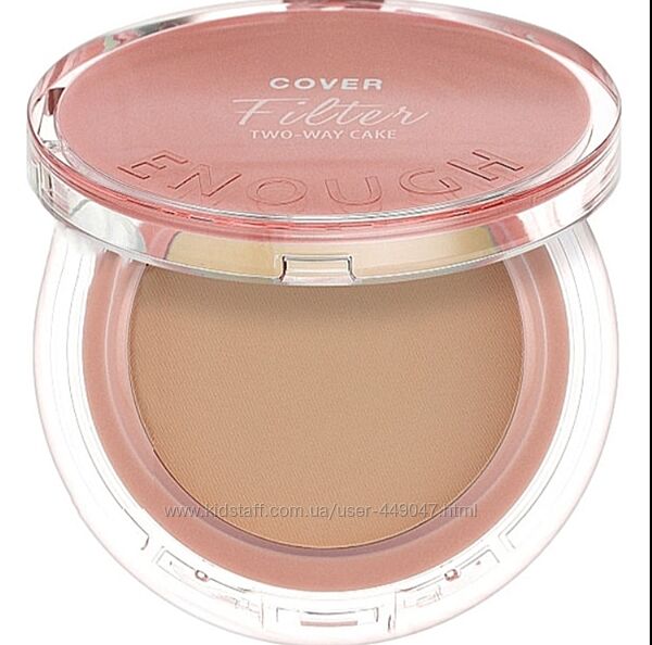 Компактна матуюча пудра із запаскою Enough Blur Filter Two-Way Cake SPF 28
