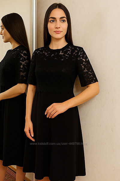 Wallis Чорна сукня з мереживом 