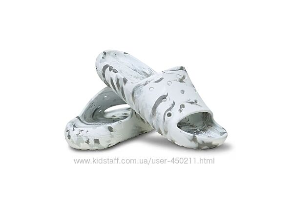 Шльопанці Crocs Classic Marbled Slide 2, оригінал