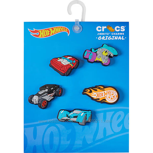 Набір джибітсів Crocs Jibbitz Hot Wheels, оригінал