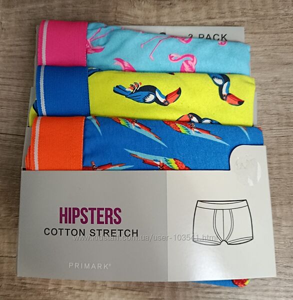 Новые боксеры хипстеры PRIMARK, р ХL на L, подросток можно