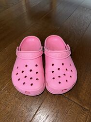 Crocs рожеві  сабо J 1