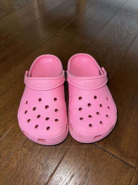 Crocs рожеві  сабо J 1