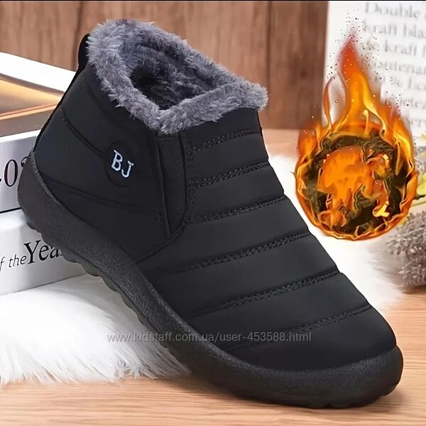 Зимові снігові непромокаючі чоботи дутіки, устілка 27, розмір 42-43 унісекс