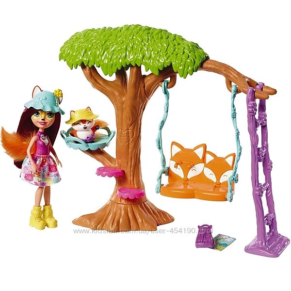 Набор Энчантималс Качели на дереве кукла Фелисити Фокс Enchantimals FRH45
