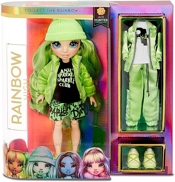 Кукла Rainbow High Джейд Хантер Зеленая с аксессуарами 569664