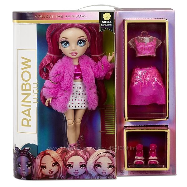 Кукла Rainbow High Стелла Монро Розовая фуксия с аксессуарами 572121