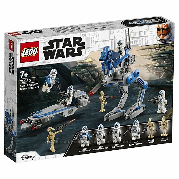 Конструктор LEGO Star Wars 75280 Клоны-пехотинцы 501-го легиона Лего Стар