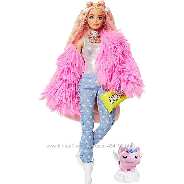 Кукла Барби Экстра в розовой куртке Barbie Extra GRN28