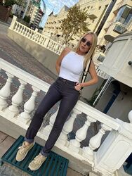 Стрейтчевые брюки женские Airuifen р.27