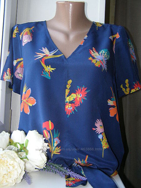 Madewell 100 шелковая блуза S-размер  