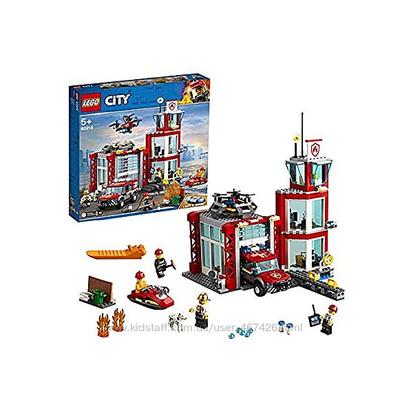 Конструктор LEGO City Пожарное депо 509 деталей 60215