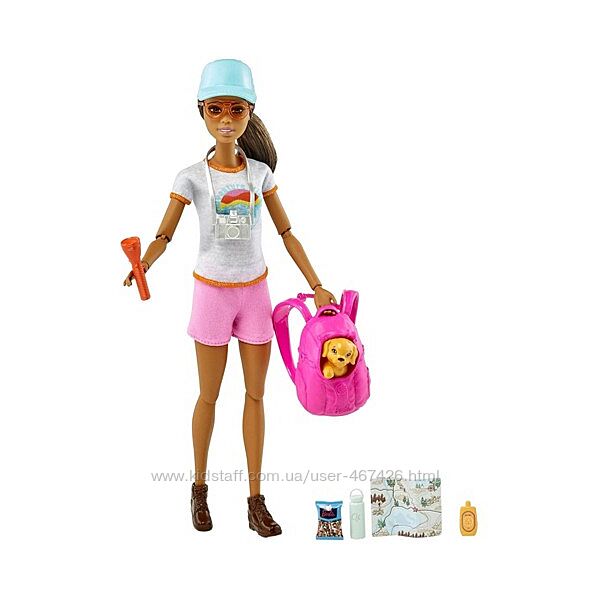Барби турист - пешие прогулки с питомцем Barbie Hiking Doll