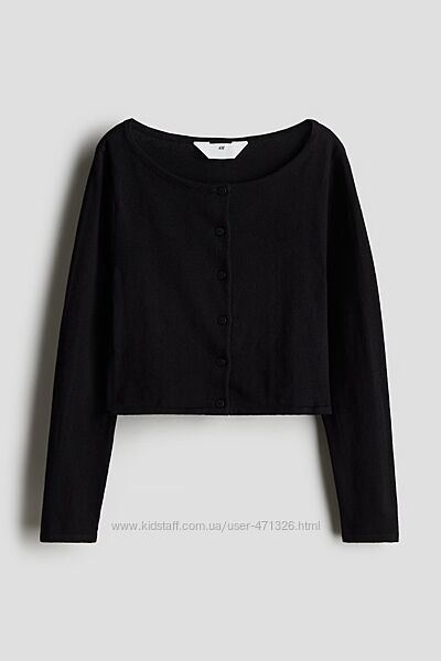 чорна кофта H&M на гудзиках. розмір 158-164 або 12-14 років