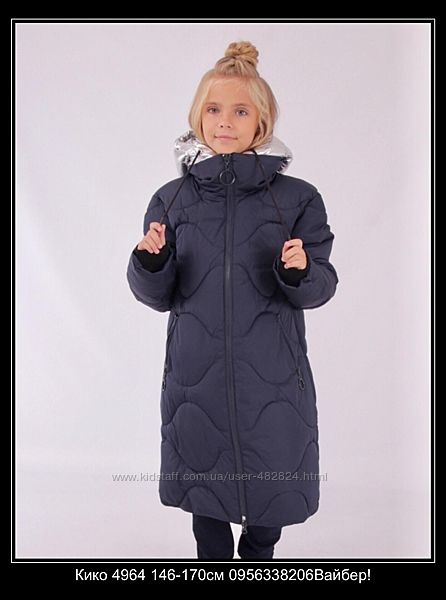 Пальто зимние на девочку от фирмы Кико и Анеруно. Зима 2023