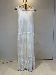 Сукня з гіпюру на трикотажній підкладці