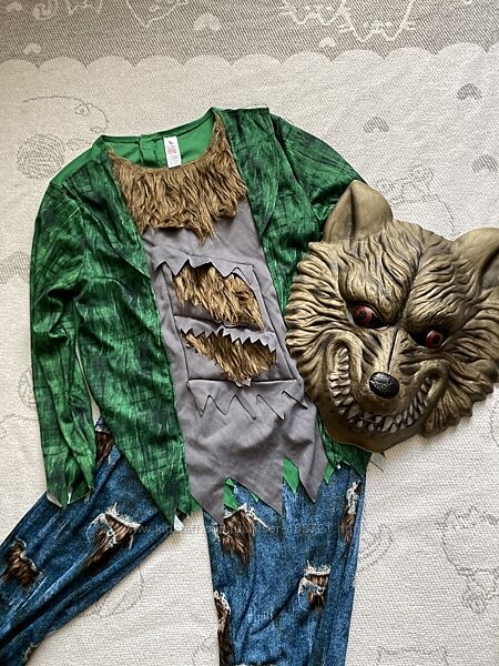 Костюм перевертень, вовкулака, вовк, вервольф 11-12 років, 146-152 см