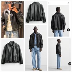 Новий бомбер еко-шкіра Zara р. L