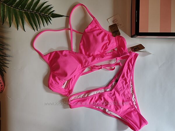 Розпродаж Яскравий купальник pink victorias secret вікторія сікрет