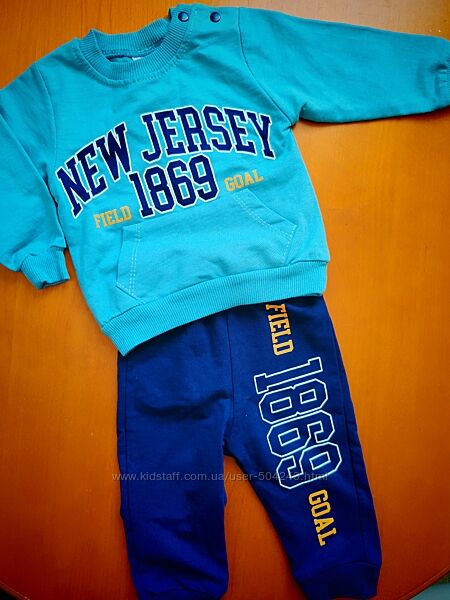 Комплект, набір реглан штанці на 6-9міс турція