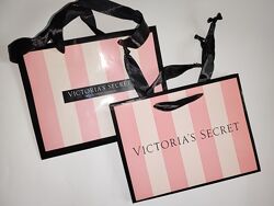Подарункові пакети, бумага тішью, наклейки з логотипом Victorias Secret
