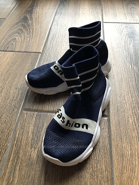 Кросівки-чобітки вязані устілка 20см