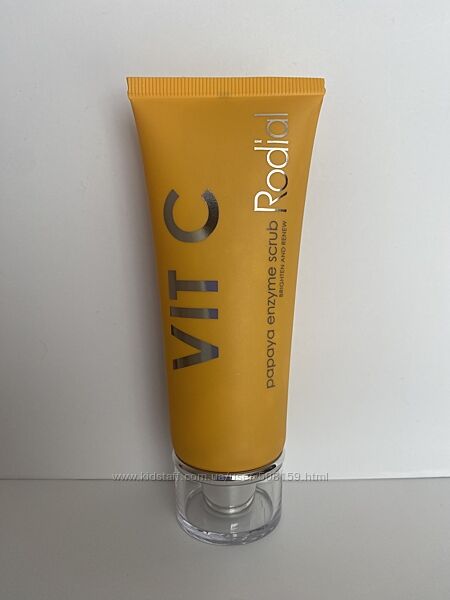 Ферментний пілінг скраб для розгладження шкіри з вітаміном c rodial vit c p