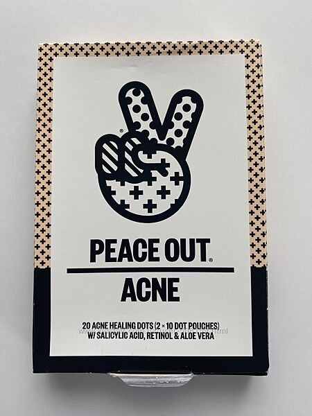Peace Out Acne  Патчі від прищів, 20 шт Інноваційне рішення для точкової 