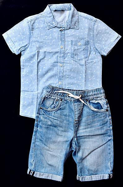 Костюм, комплект джинсовый George на мальчика 7-8 лет