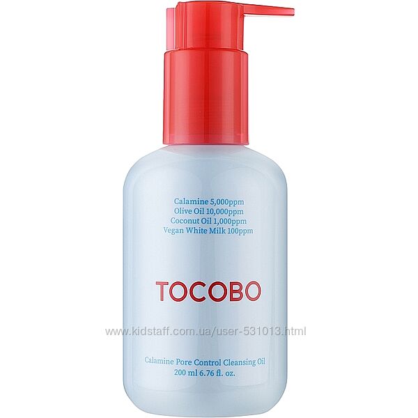Гідрофільна олія з каламіном Tocobo Calamine Pore Controle Cleansing Oil 