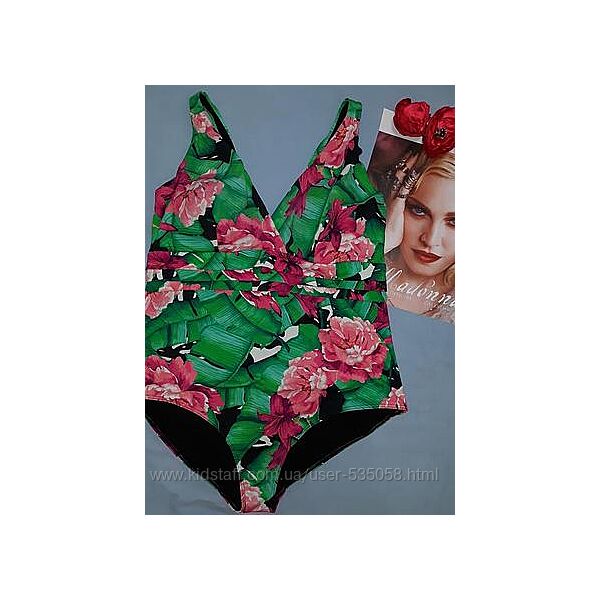 купальник сдельный с утяжкой размер 54 / 20 батал разноцветный