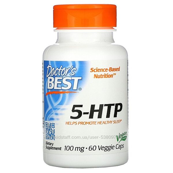 Doctor&acutes Best 5 HTP, 5-гидрокситриптофан. 100 мг, 60 капсул