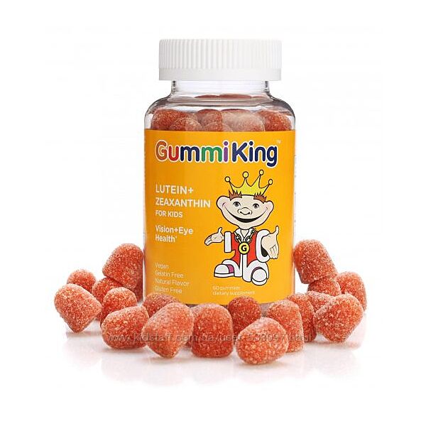 GummiKing лютеин и зеаксантин для детей. 60 жевательных таблеток