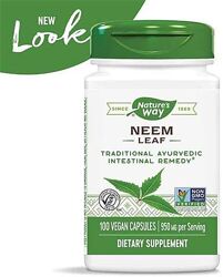 Nature&acutes Way Neem Leaf лист нима для очищения организма. 475 мг, 100 к