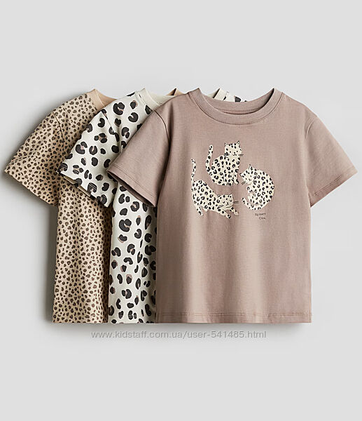 Футболки 3 шт. для дівчинки H&M.