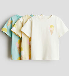 Футболки 3 шт. для дівчинки H&M.