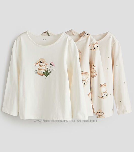Реглани 3 шт. для дівчинки H&M.